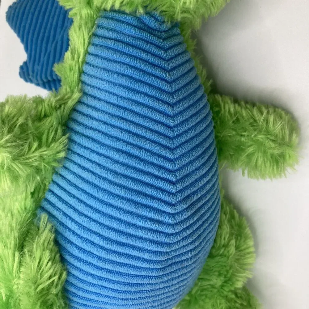 Green Blue Winged Dragon Plush Stuffed Animal 13 Inch Fantasy Toy Soft Plush